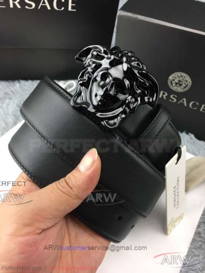 AAA Replica Versace Palazzo Belt With Black Steel Medusa Buckle